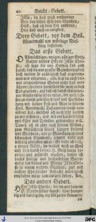 Kommuniongebete.