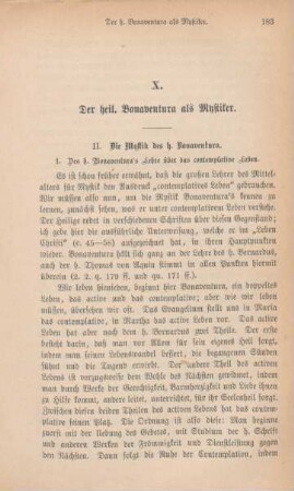 183-197 Der heilige Bonaventura als Mystiker : Fortsetzung