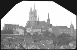 Meißen. Schlossberg mit Dom, Bischofsschloss und Kurien