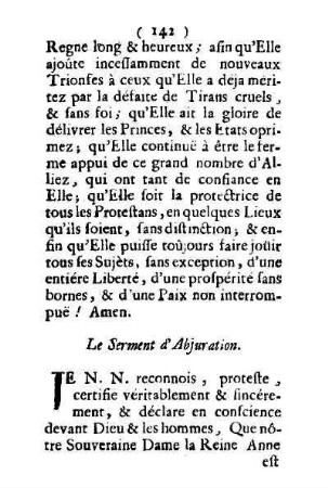 Le Serment d'Abjuration