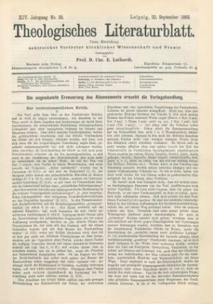 447-449 Zur neutestamentlichen Kritik