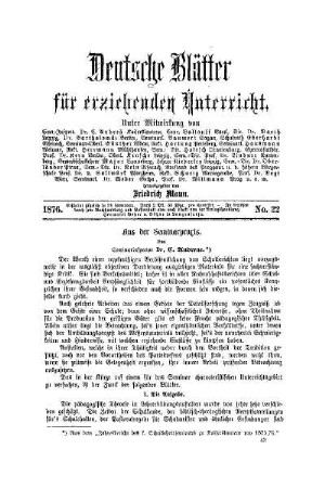 Aus der Seminarpraxis