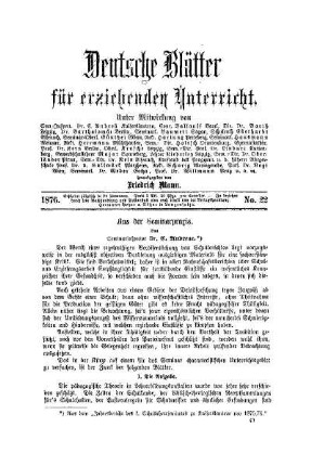 Aus der Seminarpraxis