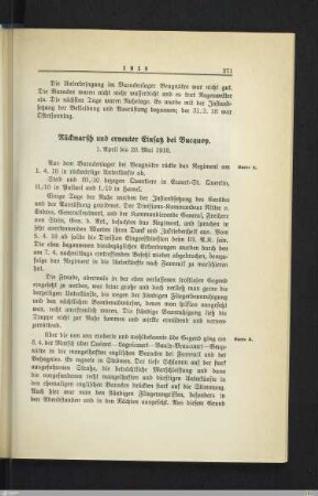 Rückmarsch und erneuter Einsatz bei Bucquoy