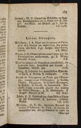 137-139, Livres êtrangers