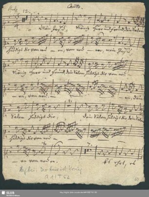 Canto. [= Aria Basso]