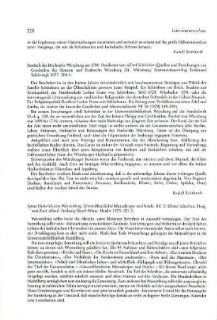 228-229 [Rezension] Ignaz Heinrich von Wessenberg