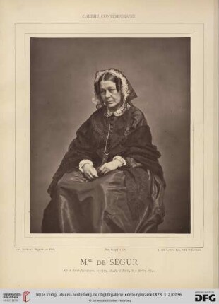 Mme de Sègur