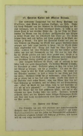 18. Horatius Cocles und Mucius Scävola