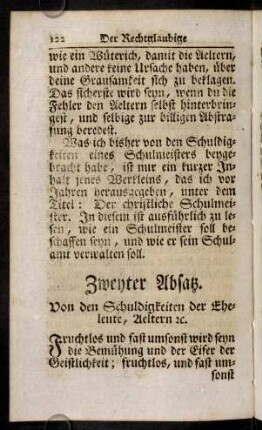 122-228, Zweyter Absatz. Von den Schuldigkeiten der Eheleute, Aeltern