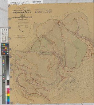 Beienbach (Netphen), Umlegung Beienbach, Wegeentwurfskarte Bl.1