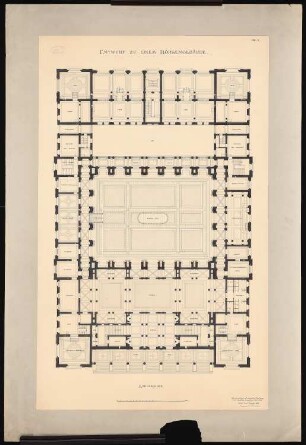 Börsengebäude: Grundriss EG 1:100