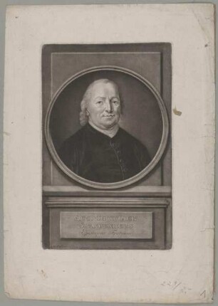 Bildnis des Aug. Gottlieb Spangenberg