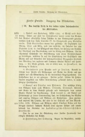 Fünfte Periode. Ausgang des Mittelalters