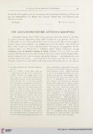 Die alexandrinische Königsnekropole
