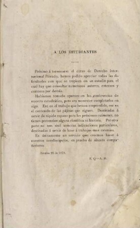 A los Estudiantes
