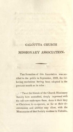 Calcutta Church Missionary Association