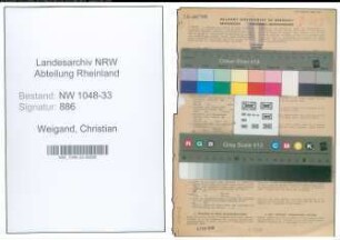 Entnazifizierung Christian Weigand , geb. 30.05.1887 (Lehrer)