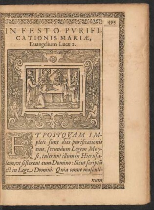 In Festo Purificationis Mariae, Evangelium Lucae 2.