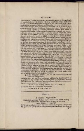 Num. 10. Extractus Replicarum.