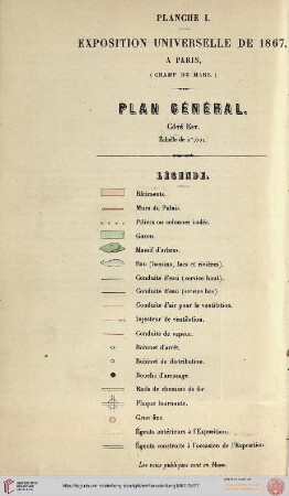 Plan du Palais, du Parc et du Jardin (Champ de Mars)