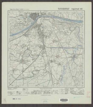 495 Ingolstadt ; Topographische Karte von Bayern 1:25.000 [Positionsblätter]