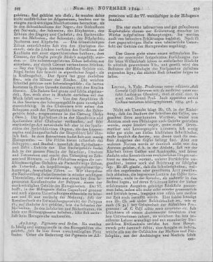 Choulant, L.: Prodromus novae editionis Auli Cornelii Celsi librorum 8 De Medicina. Leipzig: Voß 1824