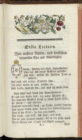 Erste - Zehnte Lection.