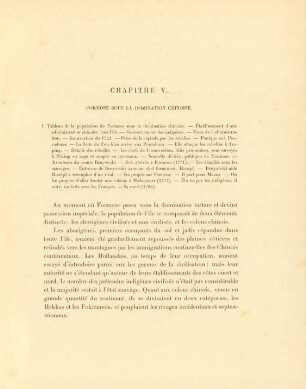 Chapitre V. Formose sous la domination Chinoise