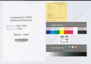 Entnazifizierung Josef Becker, geb. ()