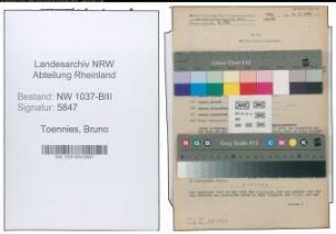 Entnazifizierung Bruno Toennies , geb. 07.01.1910 (Kaufm.Angestellter)