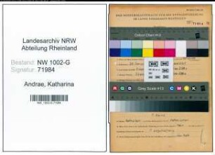 Entnazifizierung Katharina Andrae, geb. 26.01.1899 ()