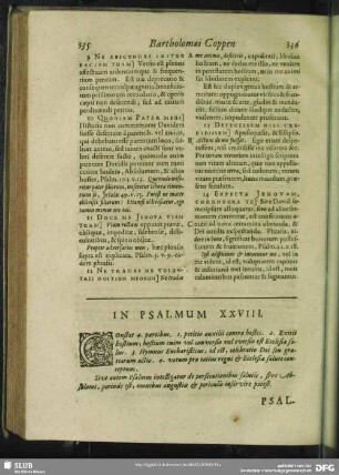 In Psalmum XXVIII. Psalmus XXVIII.