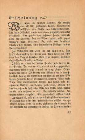 Erscheinung