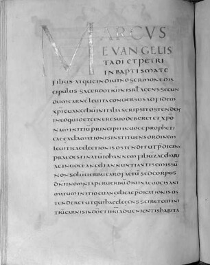 Evangiles / IV Evangelia / Evangiles d'Hildegarde — Marcus Evangelis, Folio fol. 83 v