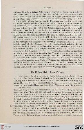 Die übrigen Maler dieser Periode