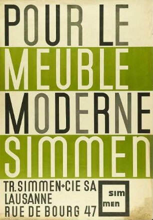 Pour le Meuble. Moderne. Simmen
