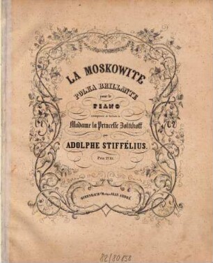 La Moskowite : polka brillante pour le piano