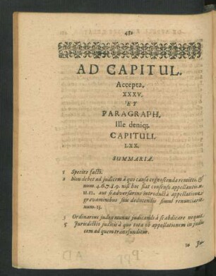 Ad Capitul. Accepta. XXXV., LXX.