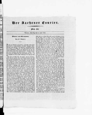 Der Aachener Courier. 1835-1837