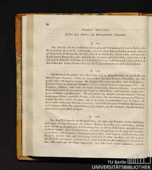 Fünfter Abschnitt. Ueber den Anbau des Runkelrüben-Saamens.