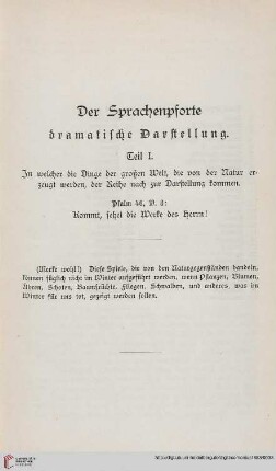 Der Sprachenpforte dramatische Darstellung Teil I […]