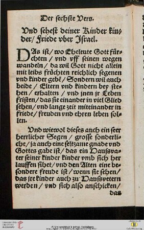 Der sechste Vers