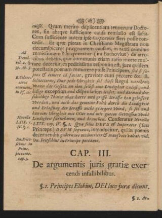 Cap. III. De argumentis iuris gratiae exercendi infallibilibus.