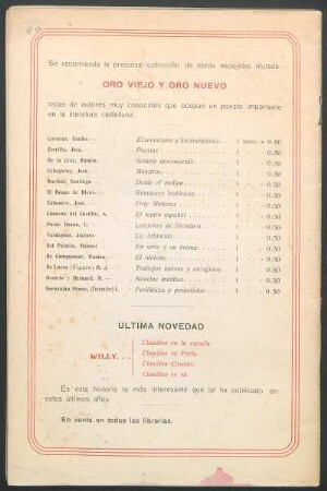 [Colección] Oro viejo y oro nuevo : [Publicaciones del editorial]