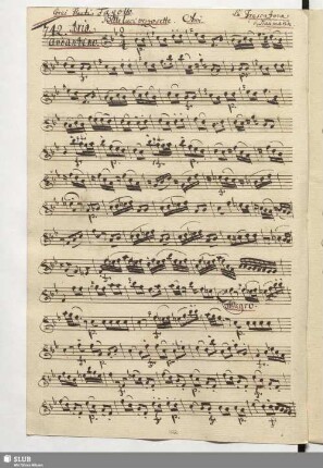 742. Aria: Belle luci vezzosette / Naumann, J.G.