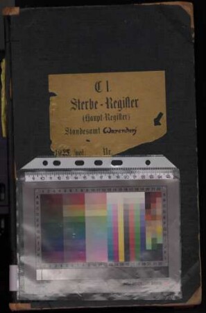 Sterberegister des Standesamtes Warendorf von 1935 (Urkunden-Nr. 1-105), von 1936 (Urkunden-Nr. 1-108) und von 1937 (Urkunden-Nr. 1-148)
