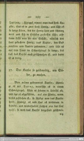 57. Das Kupfer so geschmeidig, wie Silber, zu machen