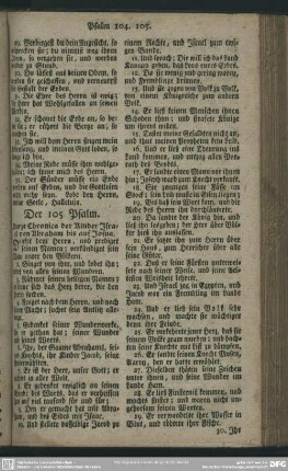 Der 105 Psalm