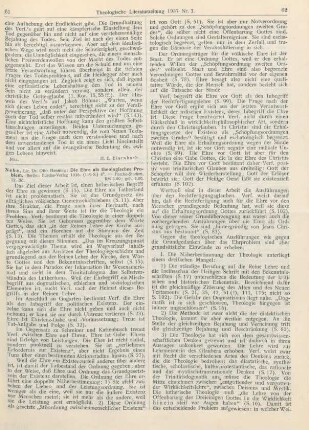 61-64 [Rezension] Nebe, Otto Henning, Die Ehre als theologisches Problem